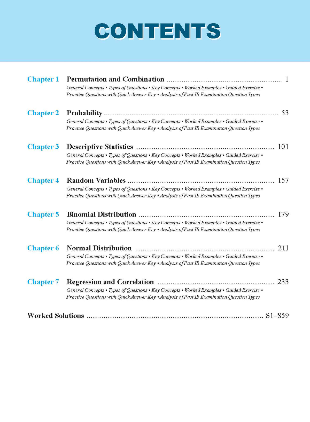 STUDY SMART IB Mathematics Statistics