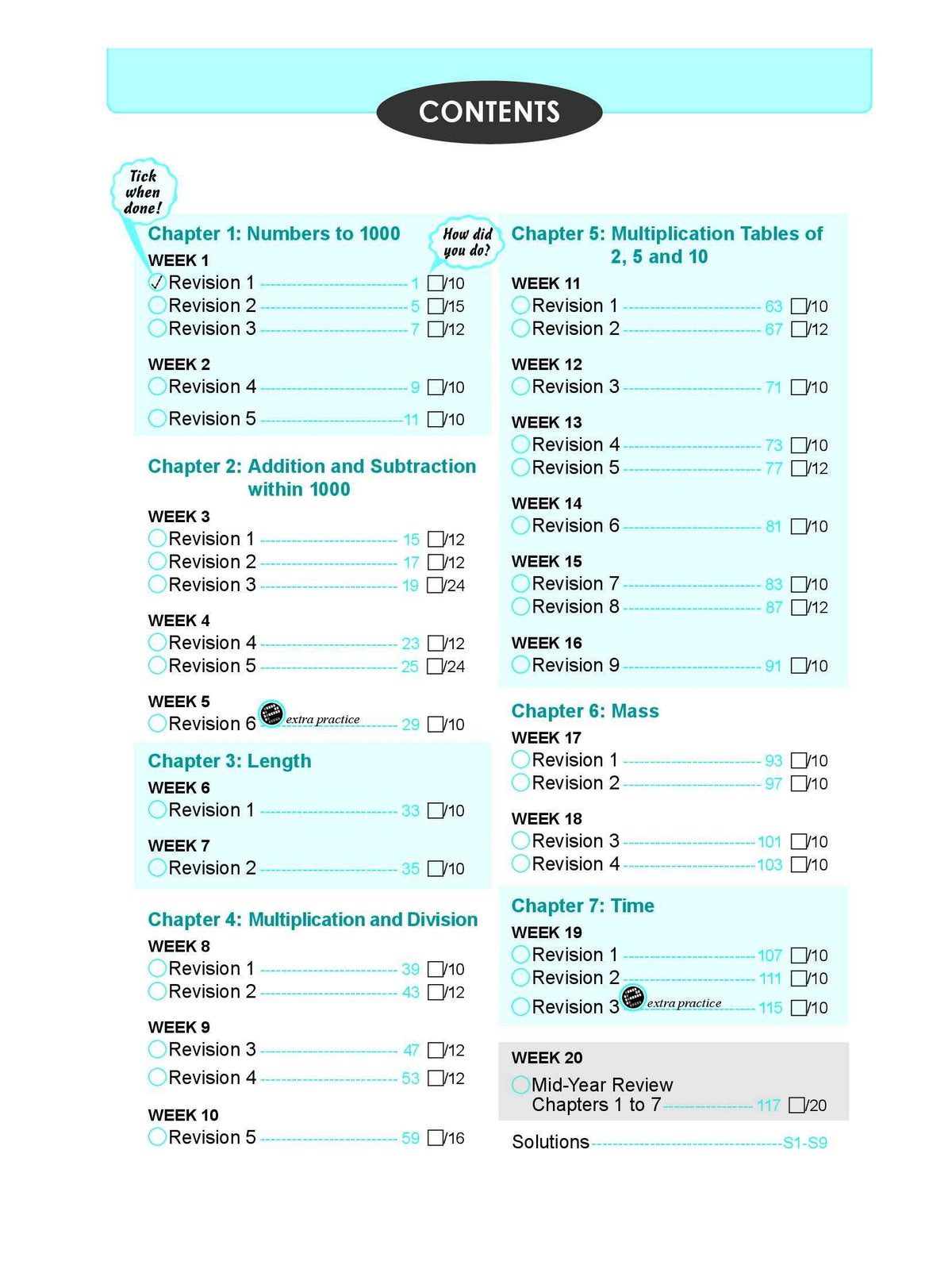 Learning+ Mathematics by the Week Primary 2A