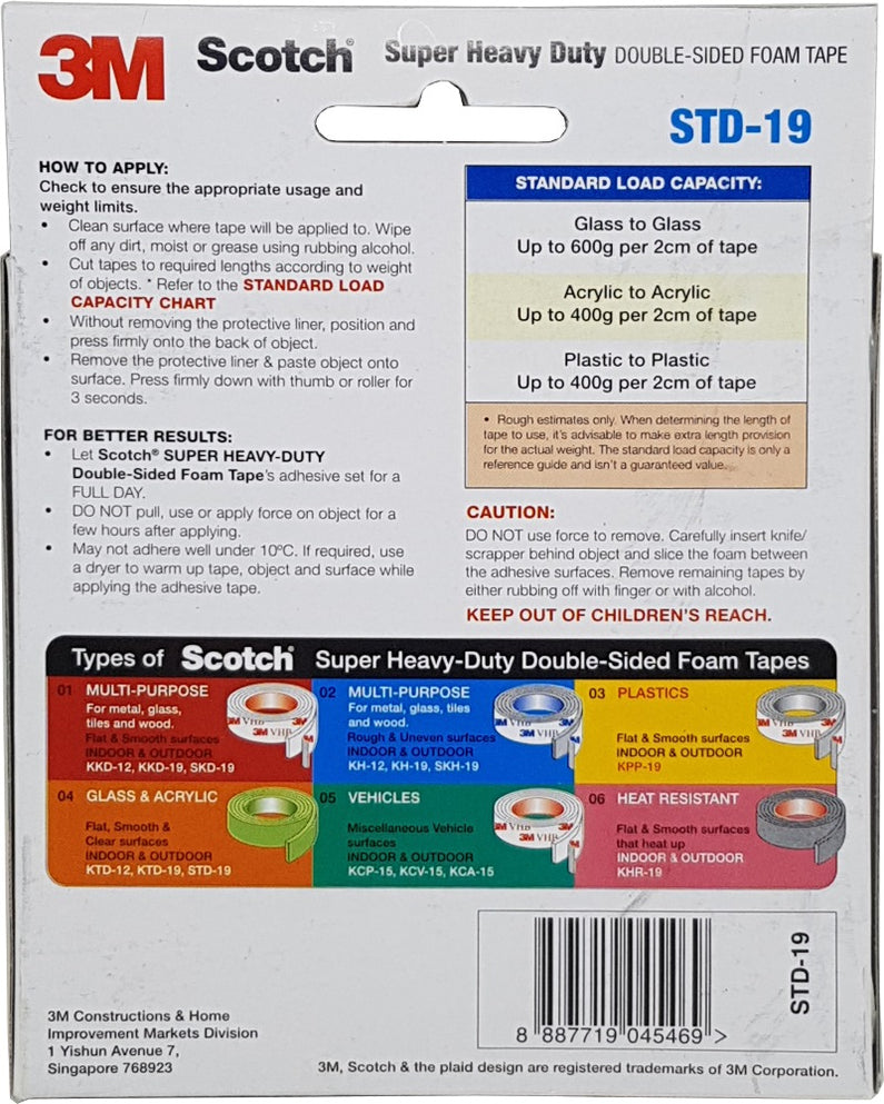 Scotch® STD19 Super Strong for Transparent Material Clear 19MM X 4M