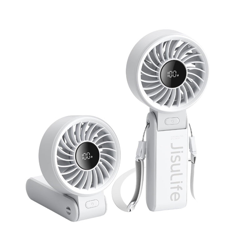 JisuLife 5000mAh Handheld Fan Life7 Grey