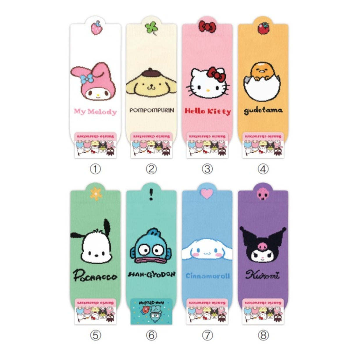 Sanrio Face Ankle Sock - My Melody
