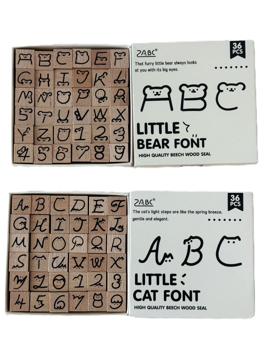 Assorted Alphabet 36Pcs Stamper Set
