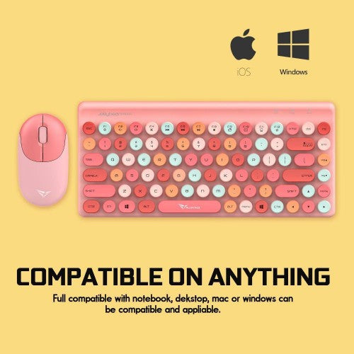 Alcatroz JellyBean A3000 Wireless And Bluetooth Combo - Pink