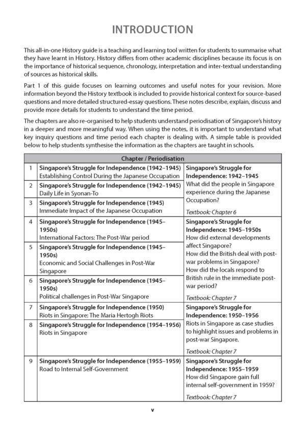 Key Guide Secondary 2 History Revision Notes with SBQ and SEQ Practice