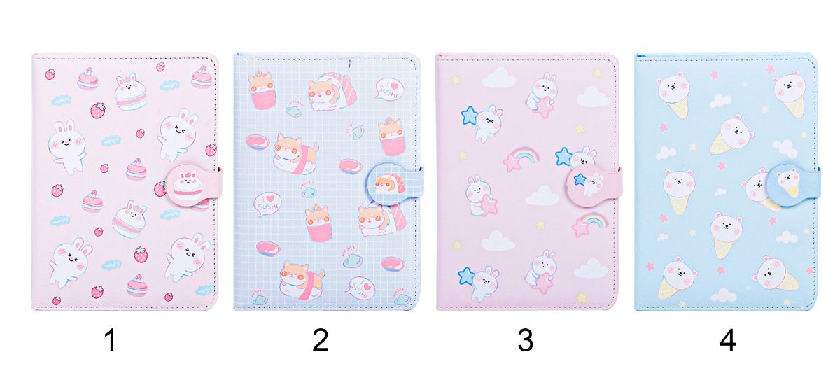 B6 PU COVER NOTEBOOK WITH MAGNET ANIMAL BGPK4784B6-1-4