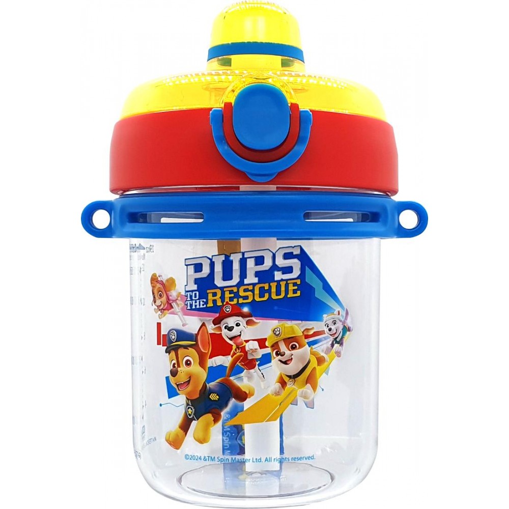 PAW PATROL WATER BOTTLE WITH STRAW 560ML PUPS TO THE RESCUE