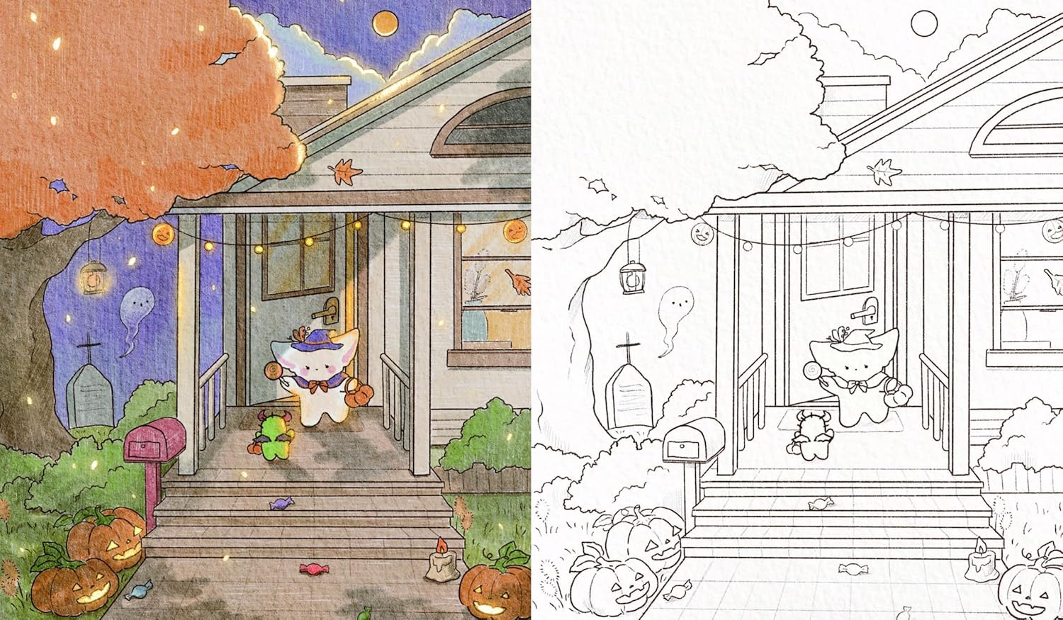 Cute Four-Seasons Colouring: Book 1 (Sogumi the Fennec Fox) Paperback