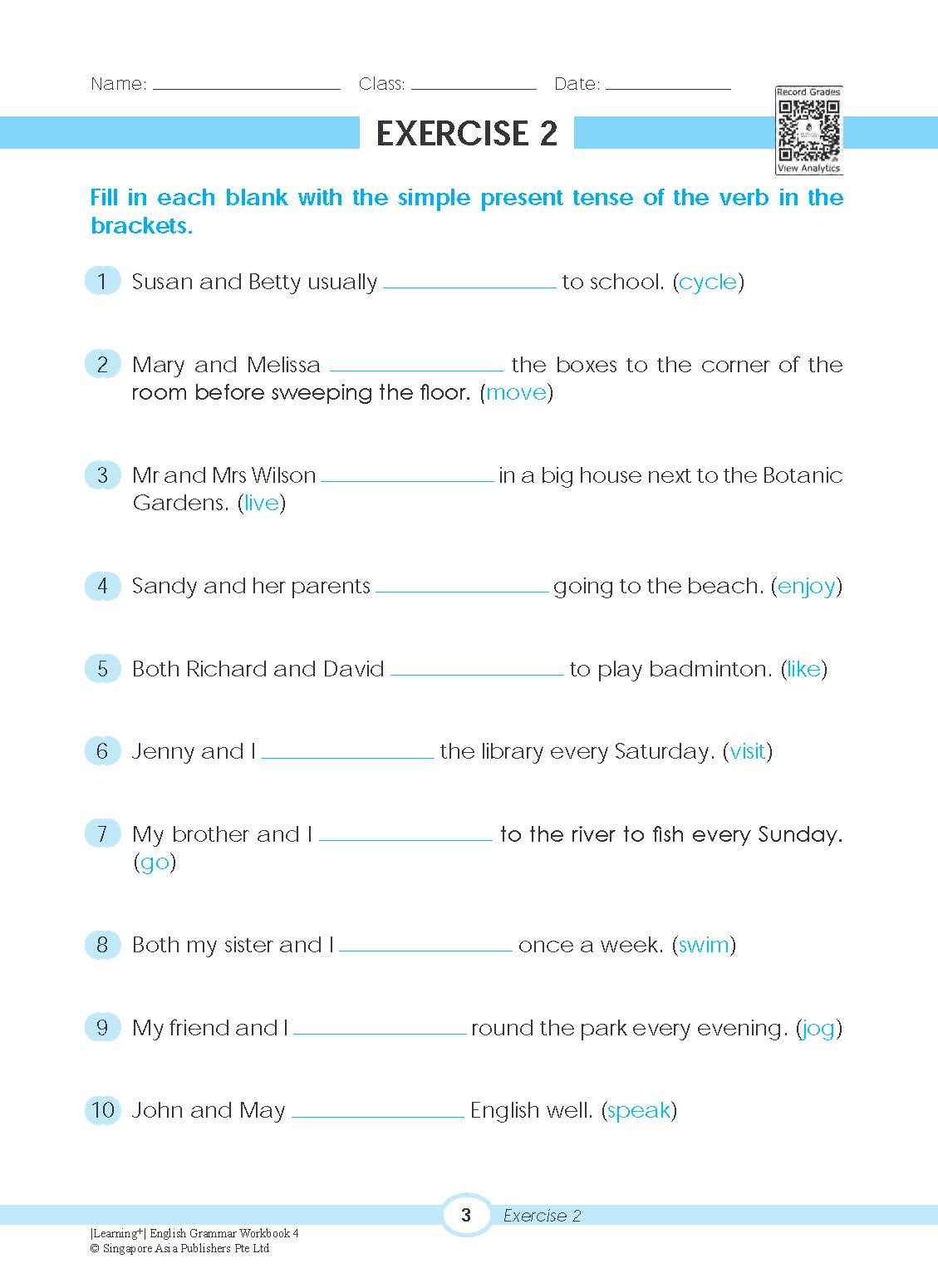 LEARNING+ English Grammar Workbook 4