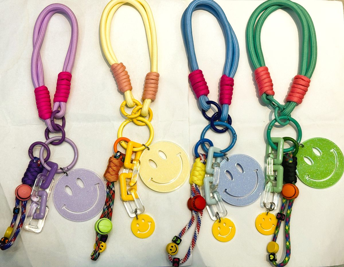 Key/Bag Charm Big Smile Face E004