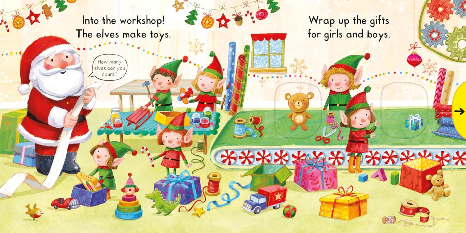 Busy Santa: A Push, Pull, Slide Book - the perfect Christmas gift for toddlers! 