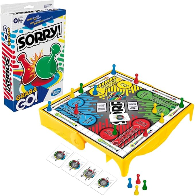 HASBRO SORRY GRAB AND GO GAME
