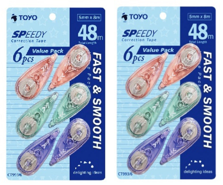 Toyo Speedy Correction Tape Set Ct993/12