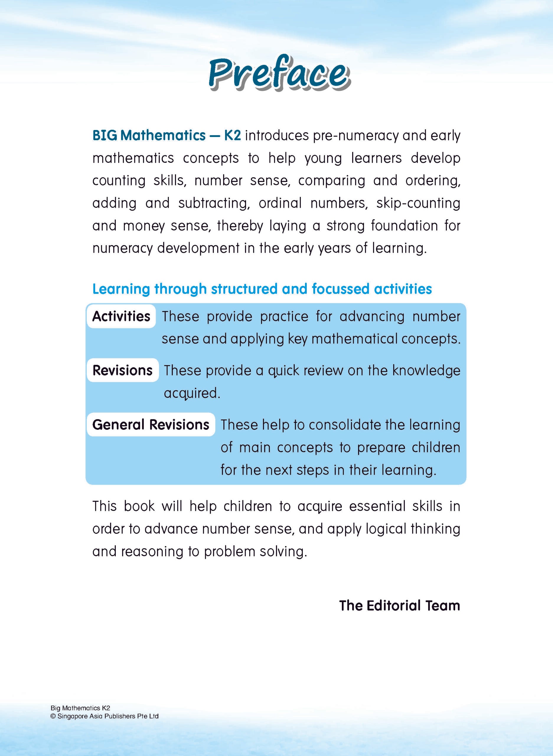 BIG Mathematics Kindergarten 2