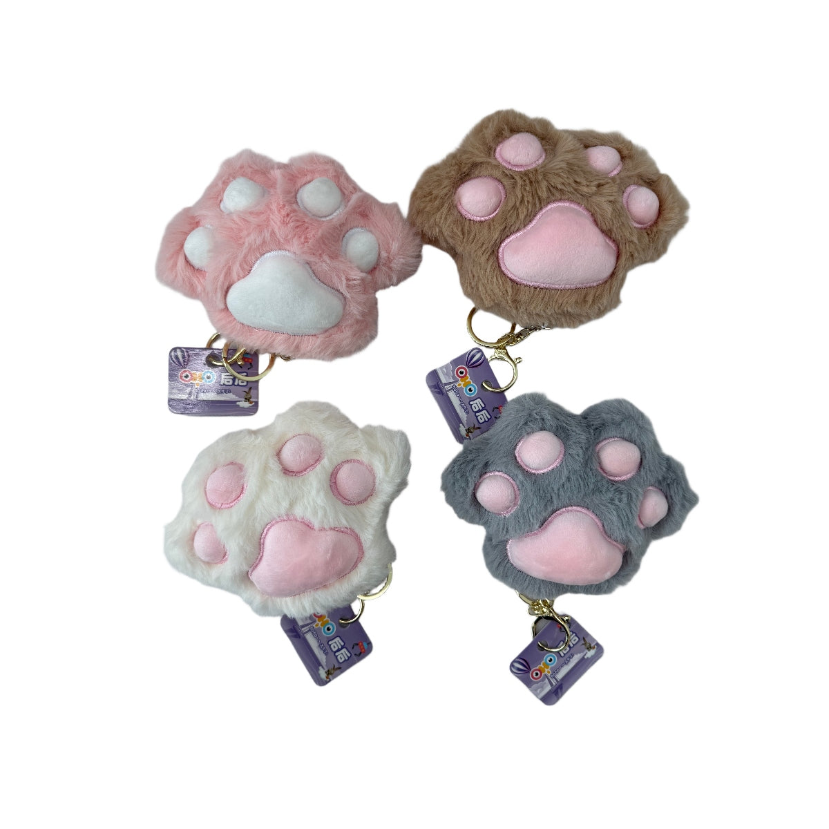 Cute Paw Plush Mirror