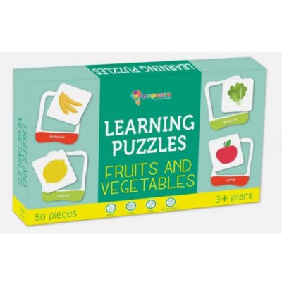 POPCORN GAMES AND PUZZLES LEARNING PUZZLES FRUITS AND VEGETABLES