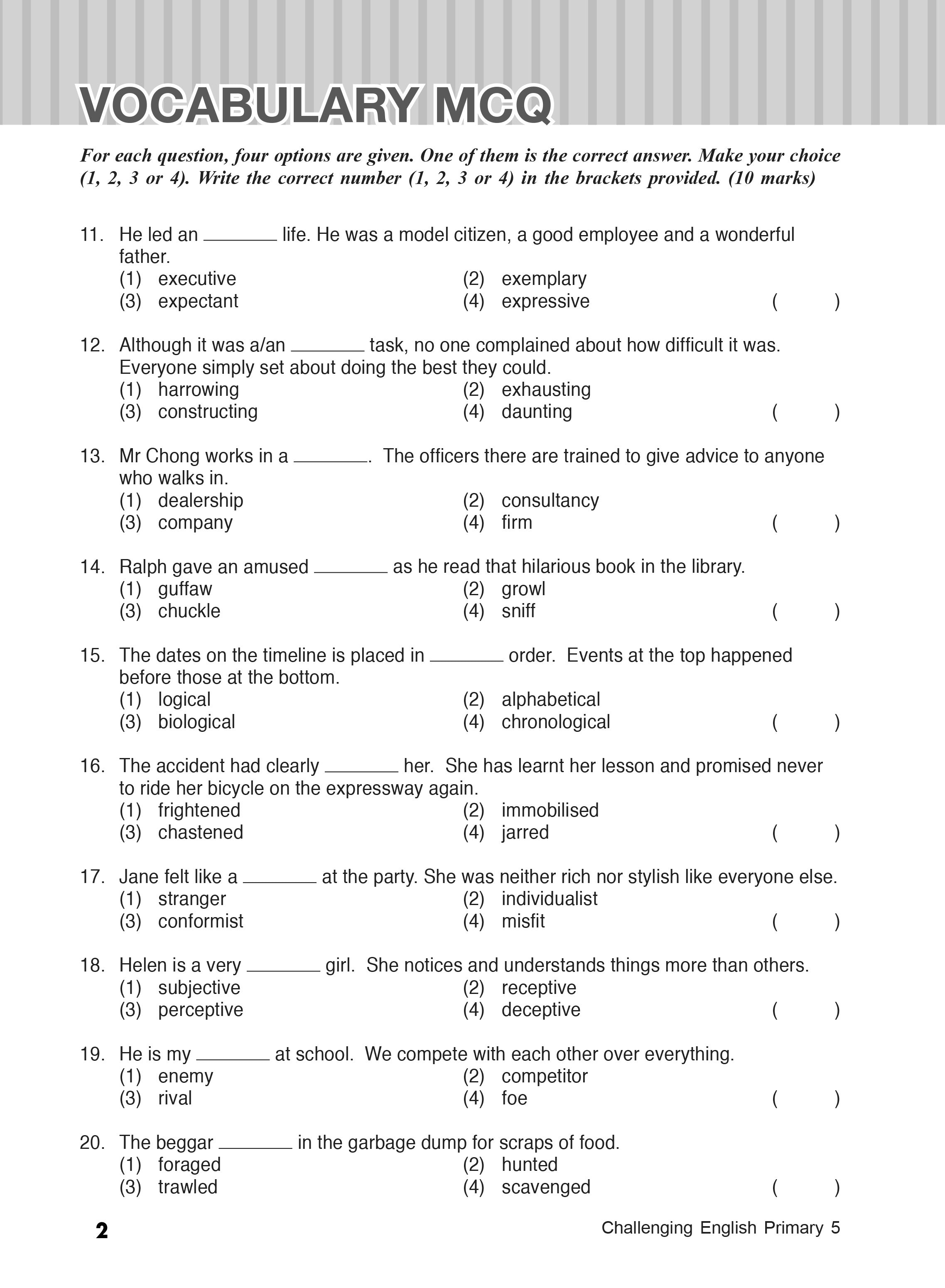 Challenging English Primary 5 - 2nd Edition