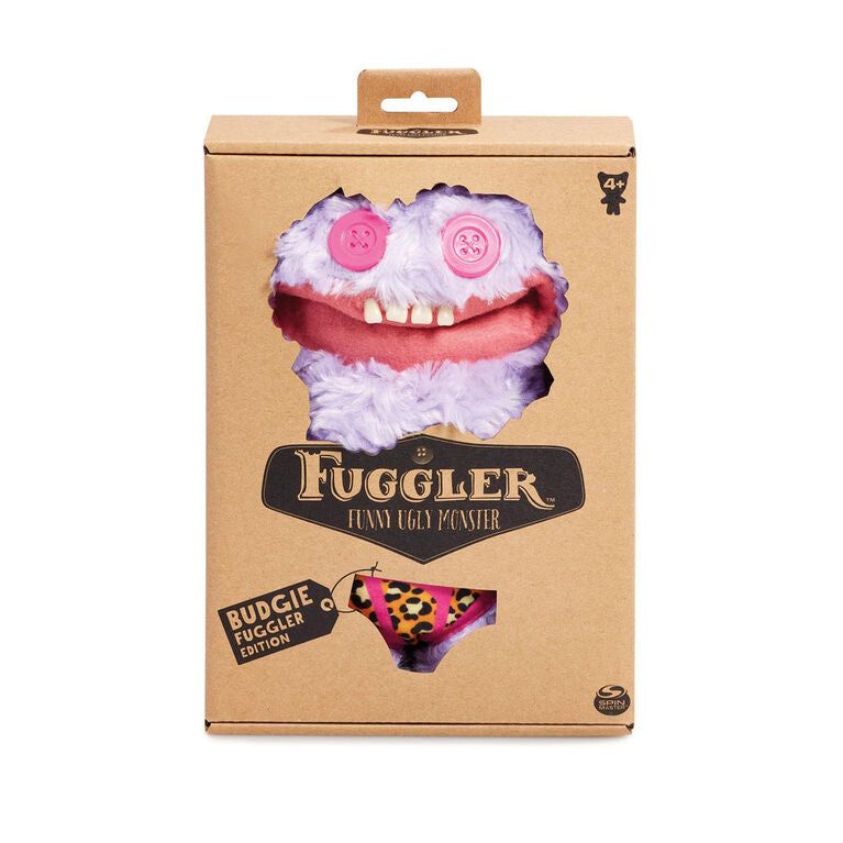 FUGGLER 9 INCH FUNNY UGLY MONSTER BUDGIE FUGGLER GRIN GRIN PURPLE