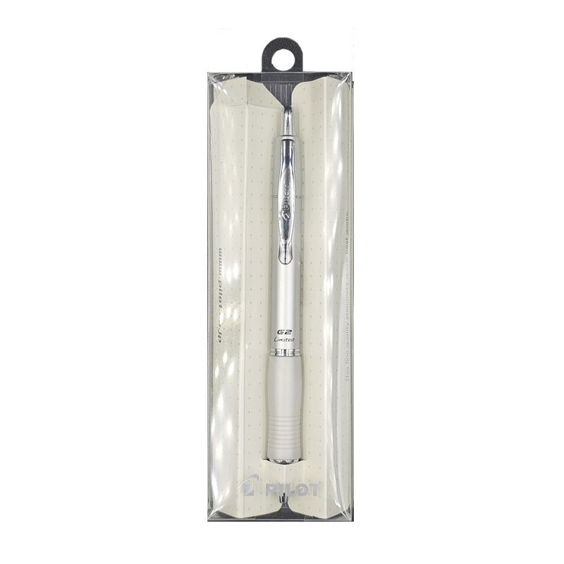 PILOT G2 LIMITED GEL PEN 0.7MM SILVER (BLACK INK)