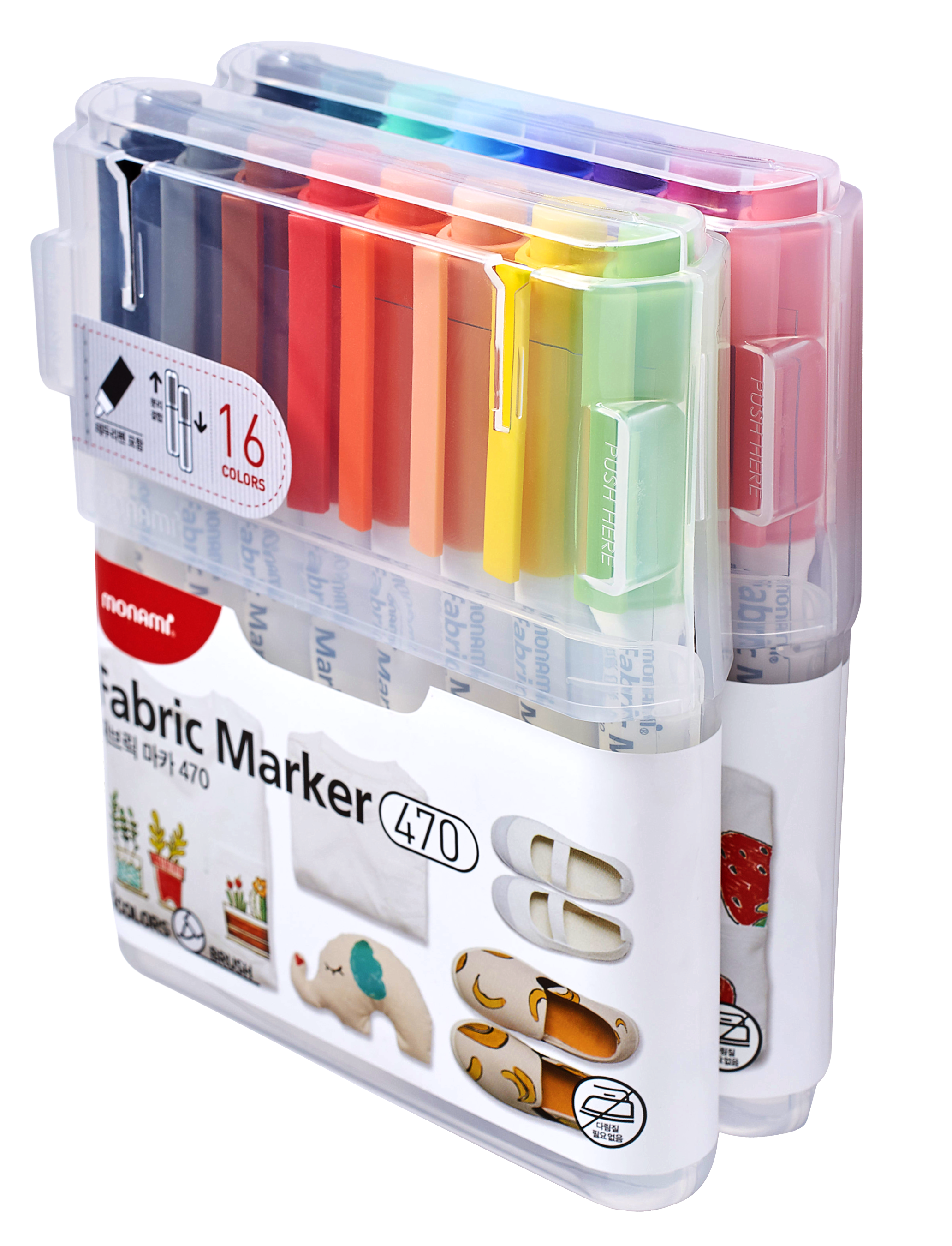 MONAMI FABRIC MARKER 470 SET A 15C+1