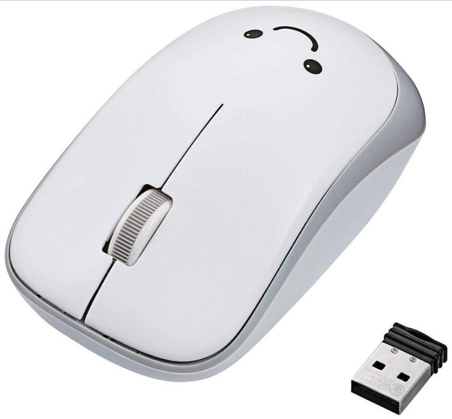 ELECOM M-IR07DRWH Wireless IR Mouse, White