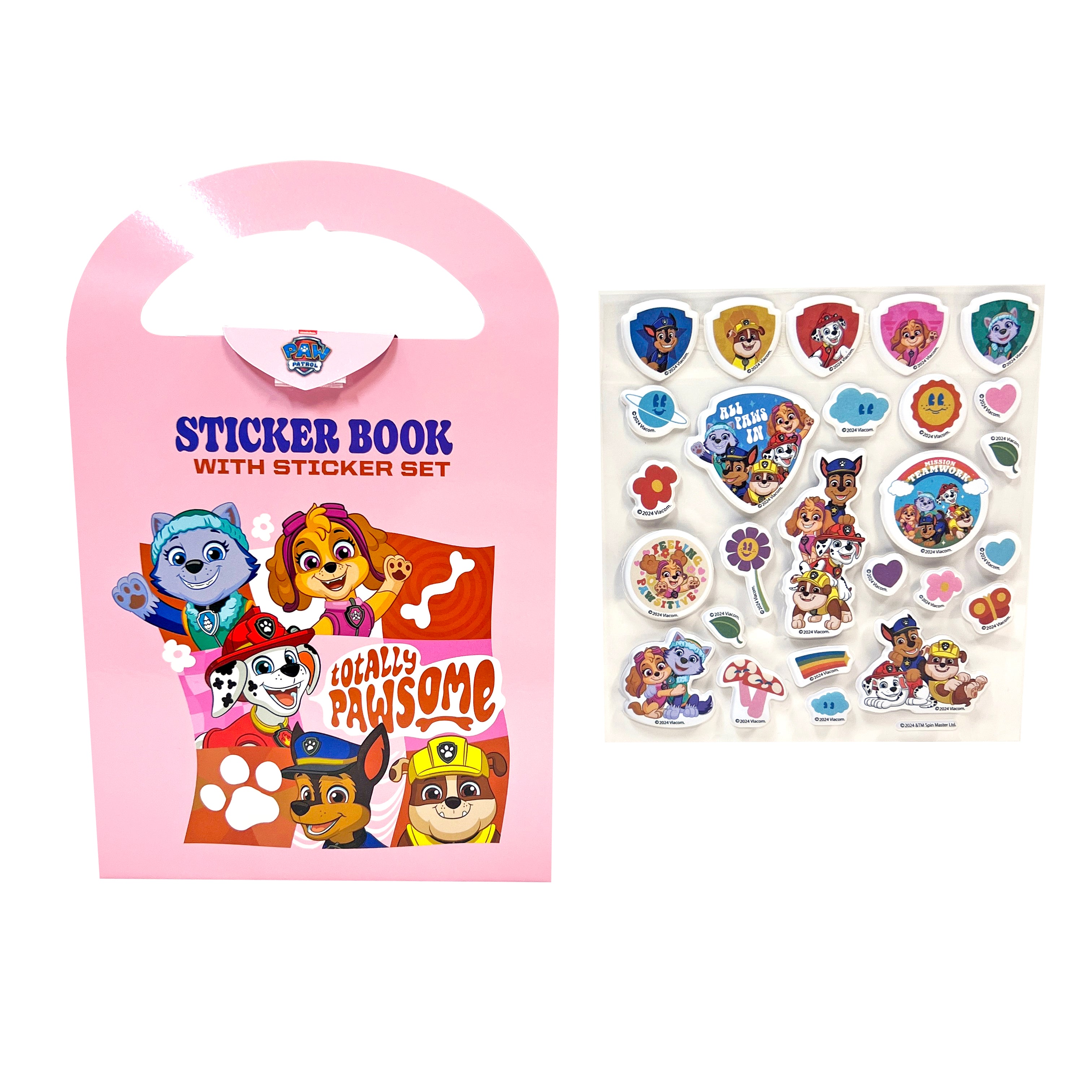 PAW PATROL STICKER BOOK WITH STICKER SET-PAWSOME