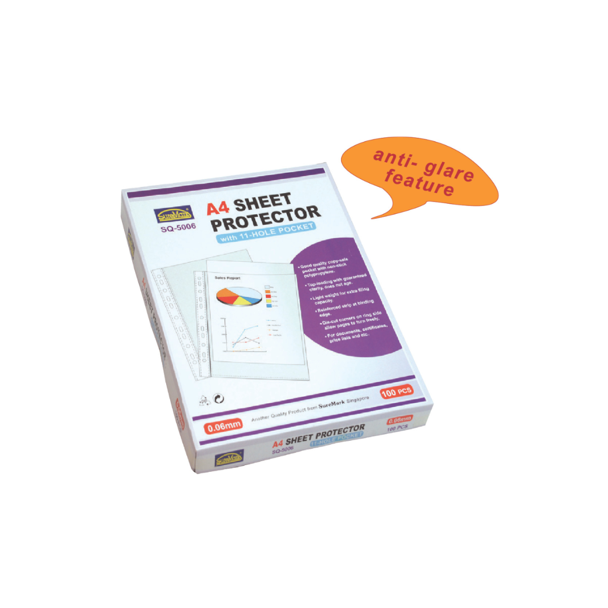 Sheet Protector A4 - 0.10mm (10 Pcs Per Pkt)