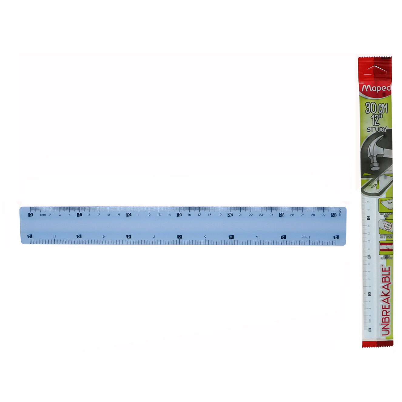 Maped Unbreakable Plastic Ruler 30Cm/12
