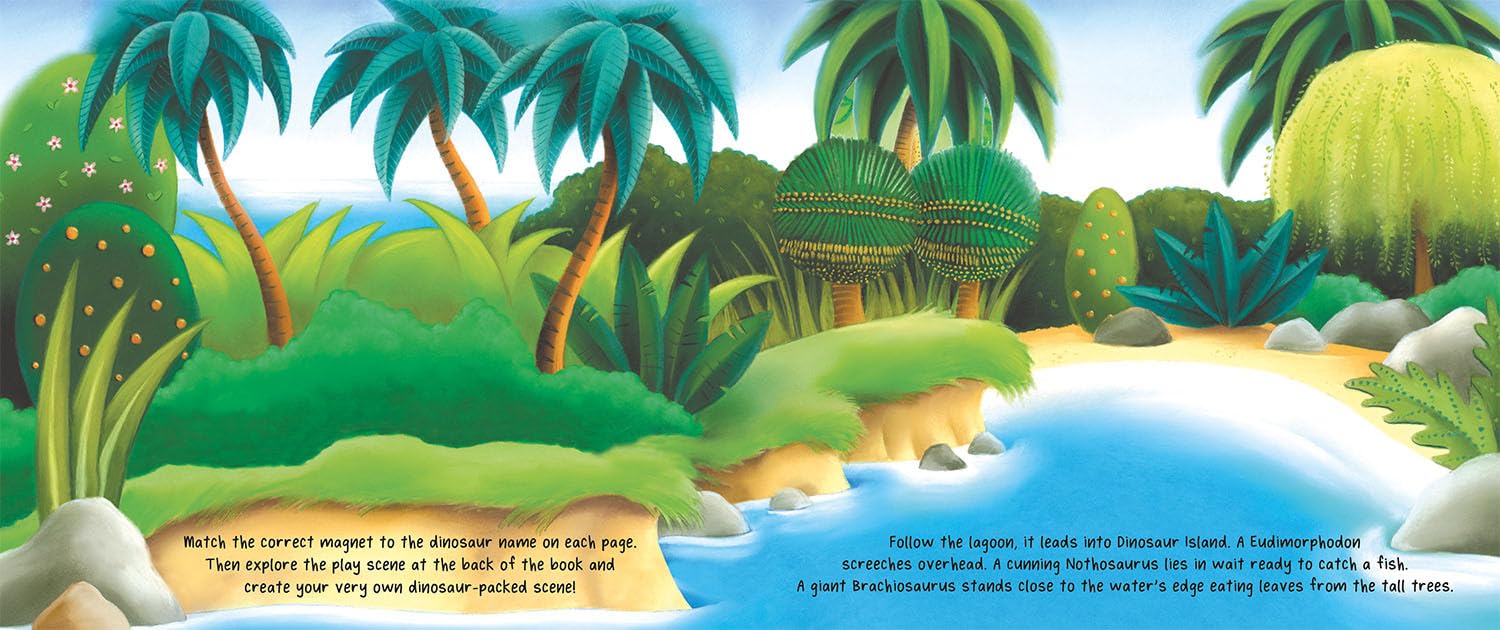 Two Windmills Limited Magnetic Dinosaur Island (Magnetic Play Learn) (Hardcover)
