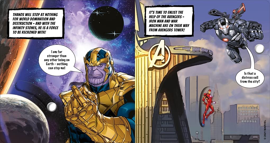 Marvel Avengers: Slide and Reveal (Activity Board Book)
