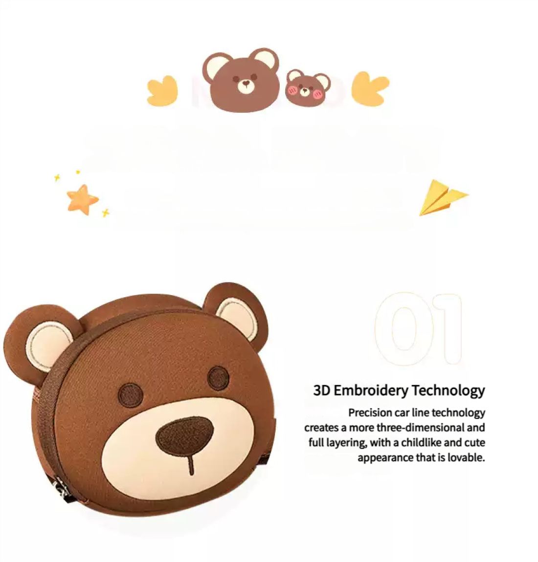 KIDS WAIST BAG BROWN BEAR