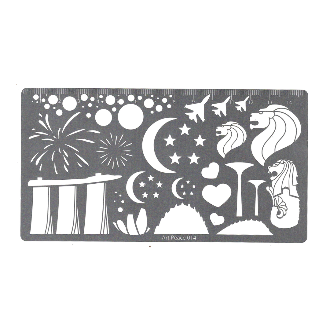 Faber-Castell Stencil AP014, 1 Love Singapore-429810