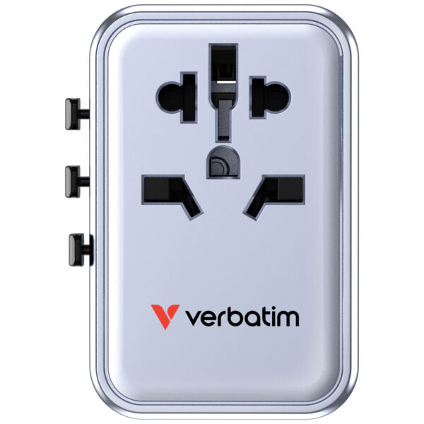 Verbatim GaN III 5-Port 70W Universal Travel Adapter (UTA-09) -Blue
