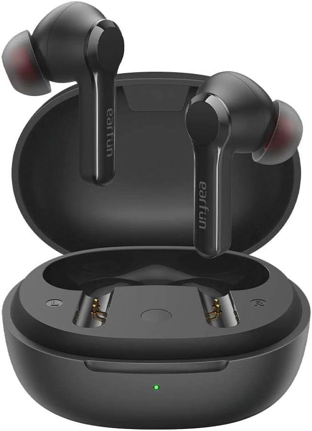 EarFun Air Pro 2 Hybrid Active Noise Cancelling ANC Earphones, Black, One Size