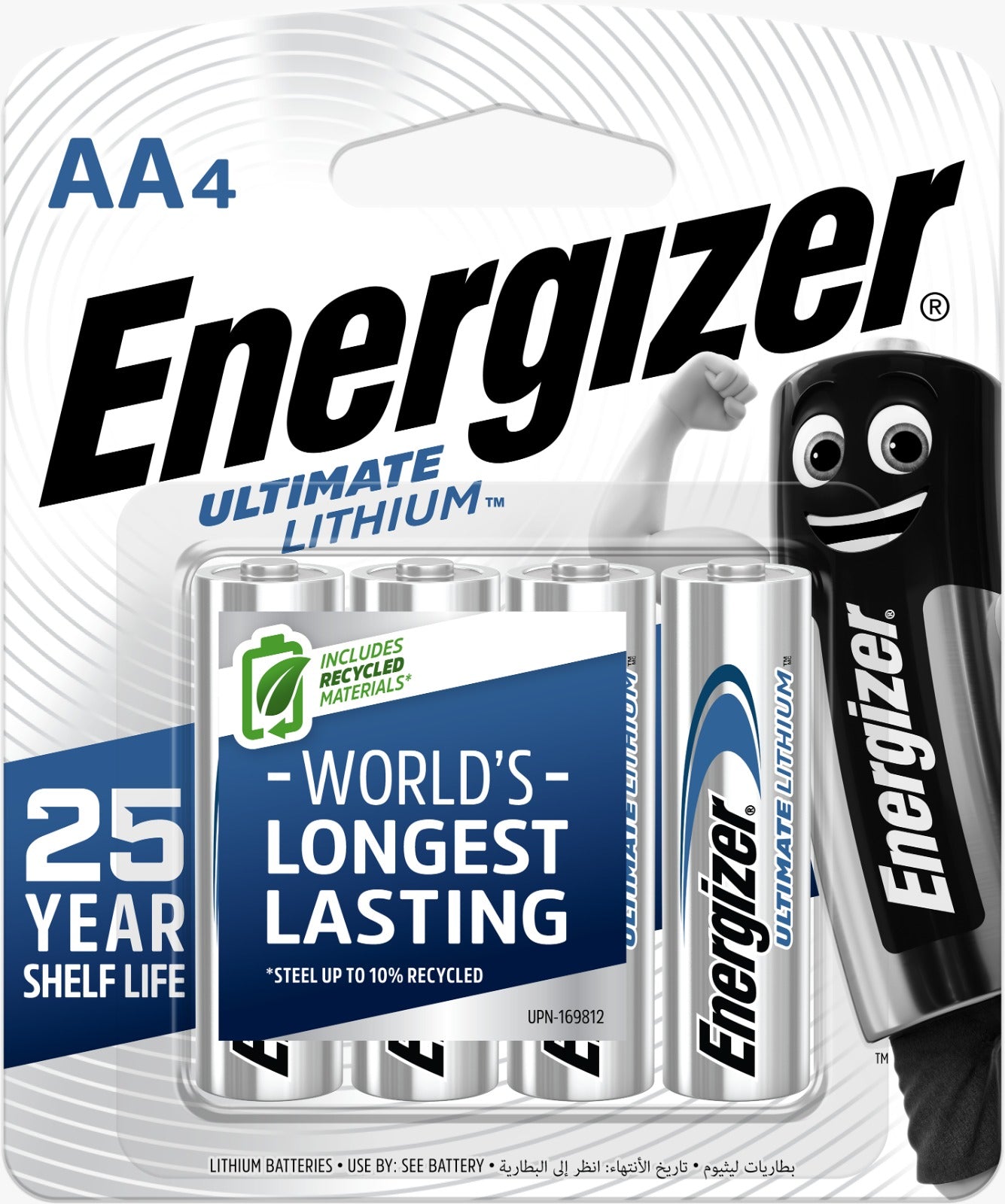 Energizer Lithium Battery AA L918P4 4pcs
