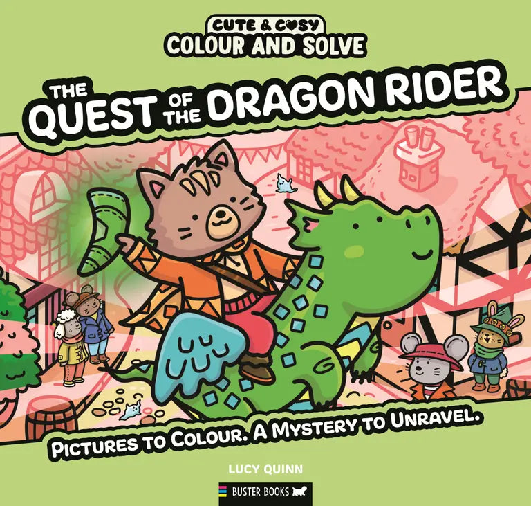 Colour and Solve: The Quest of the Dragon Rider (Paperback)