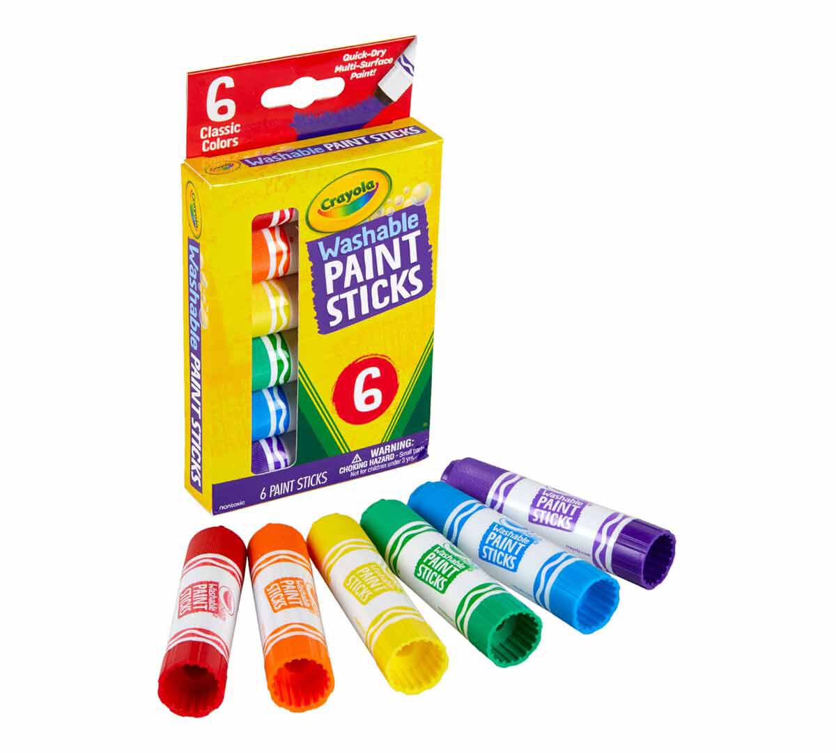 Crayola Washable Paint Sticks 6's 546207