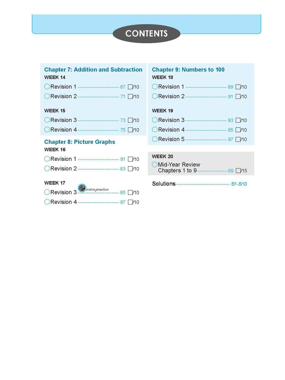 Learning+ Mathematics by the Week Workbook 1A