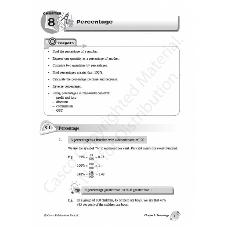 Secondary Mathematics Tutor 1B - Revised Edition 2020