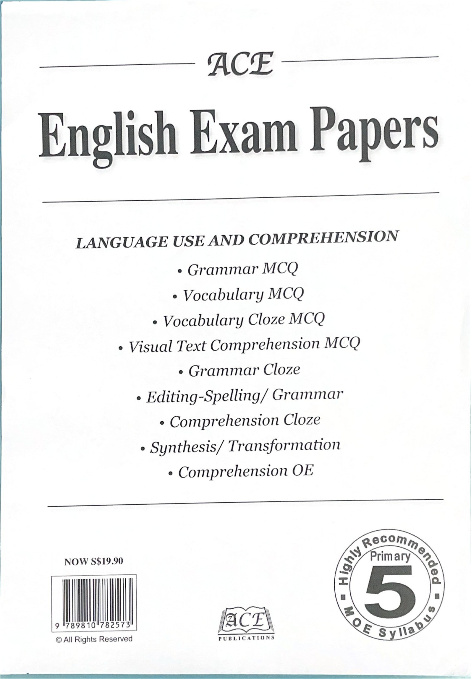  ACE English Exam Papers – Primary 5