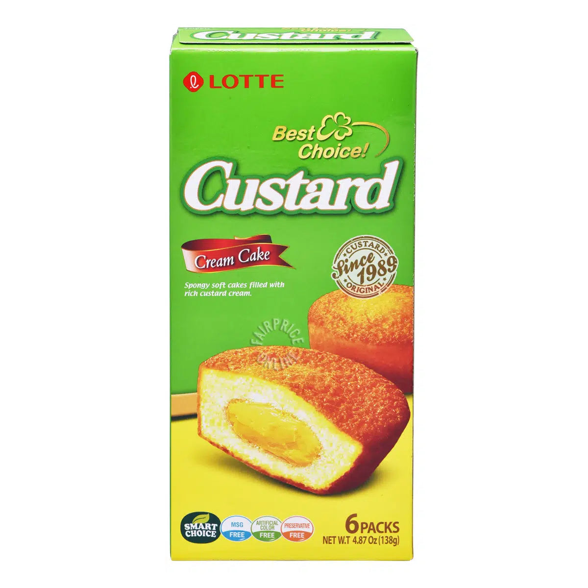 Lotte Custard Cream Pie 6p