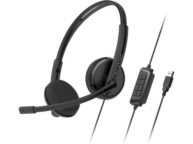 Creative HS-220 USB Headset with Noise-Cancelling and Inline Remote