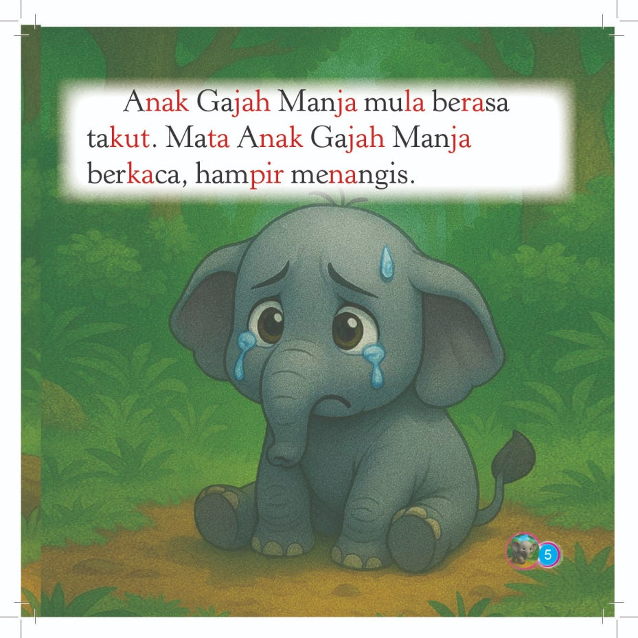 Siri Anak-anak Haiwan Comel : Anak Gajah Manja Tersesat Jalan
