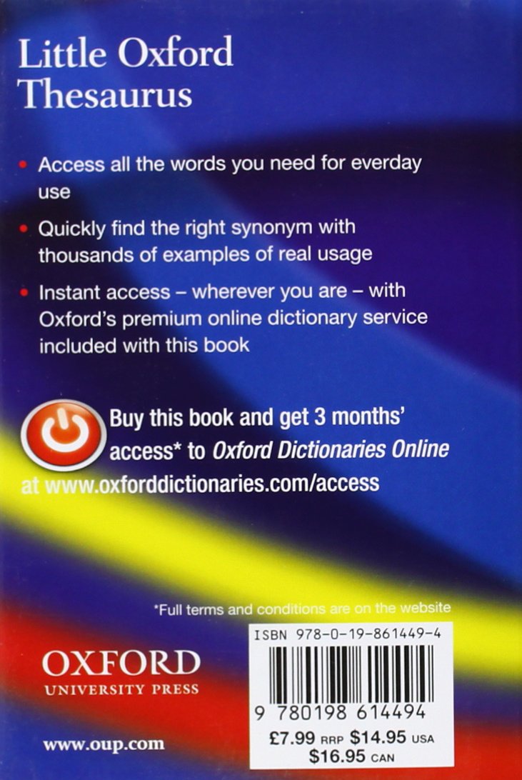 Little Oxford Thesaurus - 3rd Edition