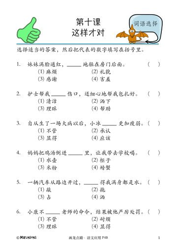 P4B 画龙点睛-语文应用-2nd Edition