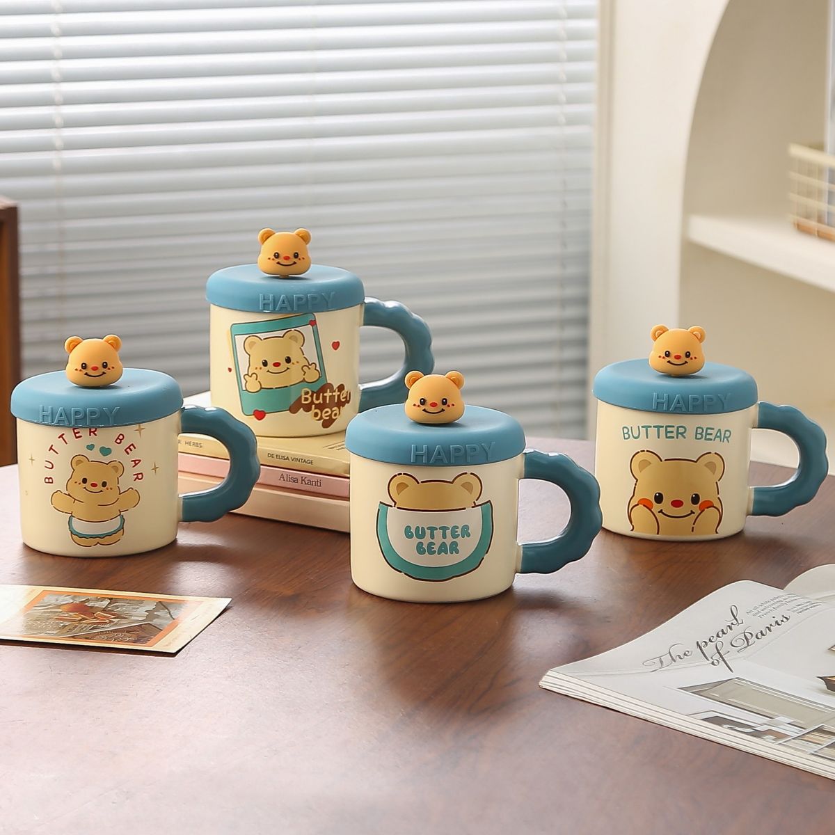 ASSORTED CERAMIC MUG BUTTER BEAR HY1328