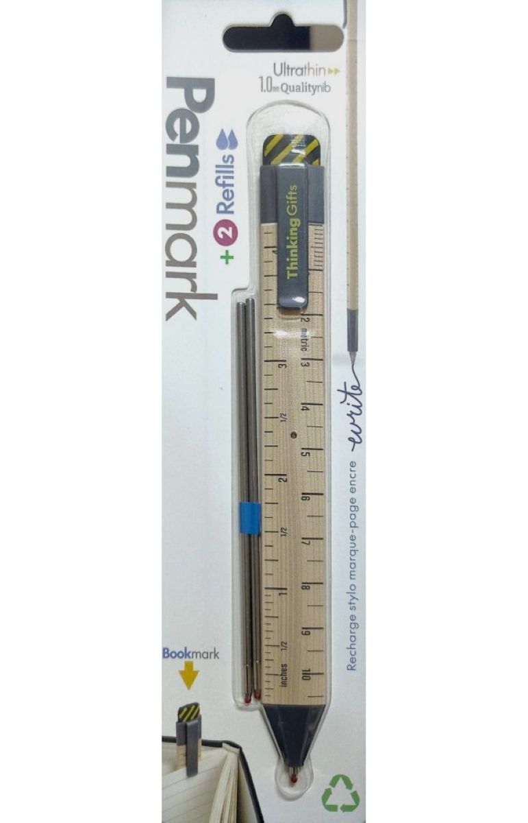 Pen Bookmark With Refills Ruler