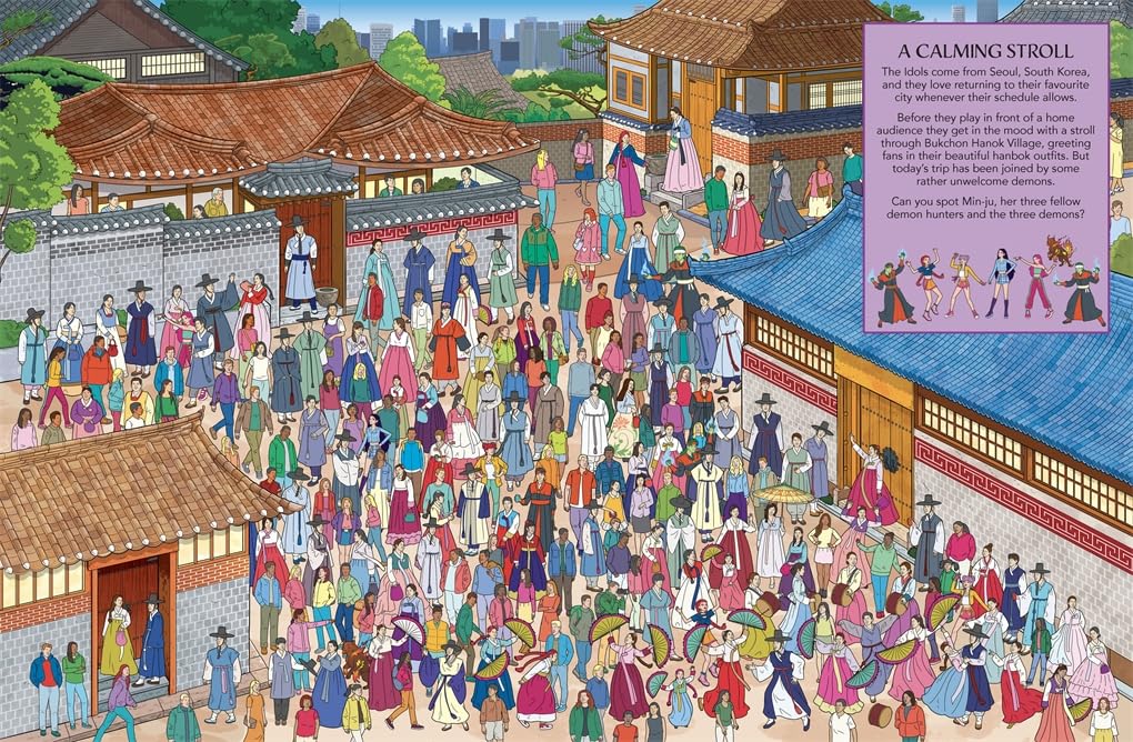 Where's the K-Pop Idol?: A Search and Find Book For Demon Hunters (Paperback)