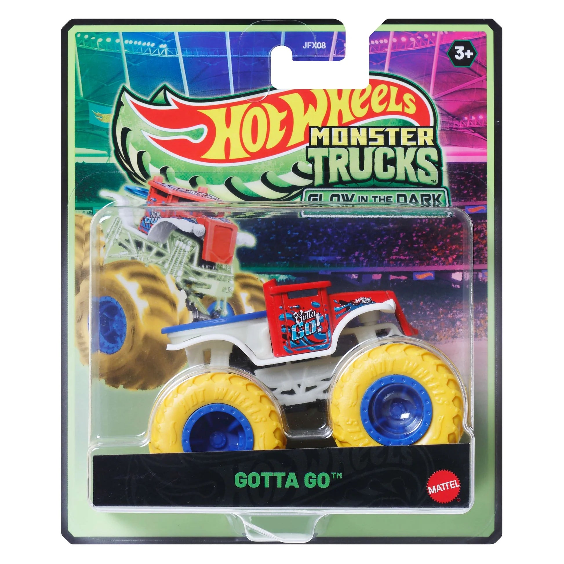 MATTEL HOT WHEELS MONSTER TRUCK GLOW IN THE DARK ASSORTED