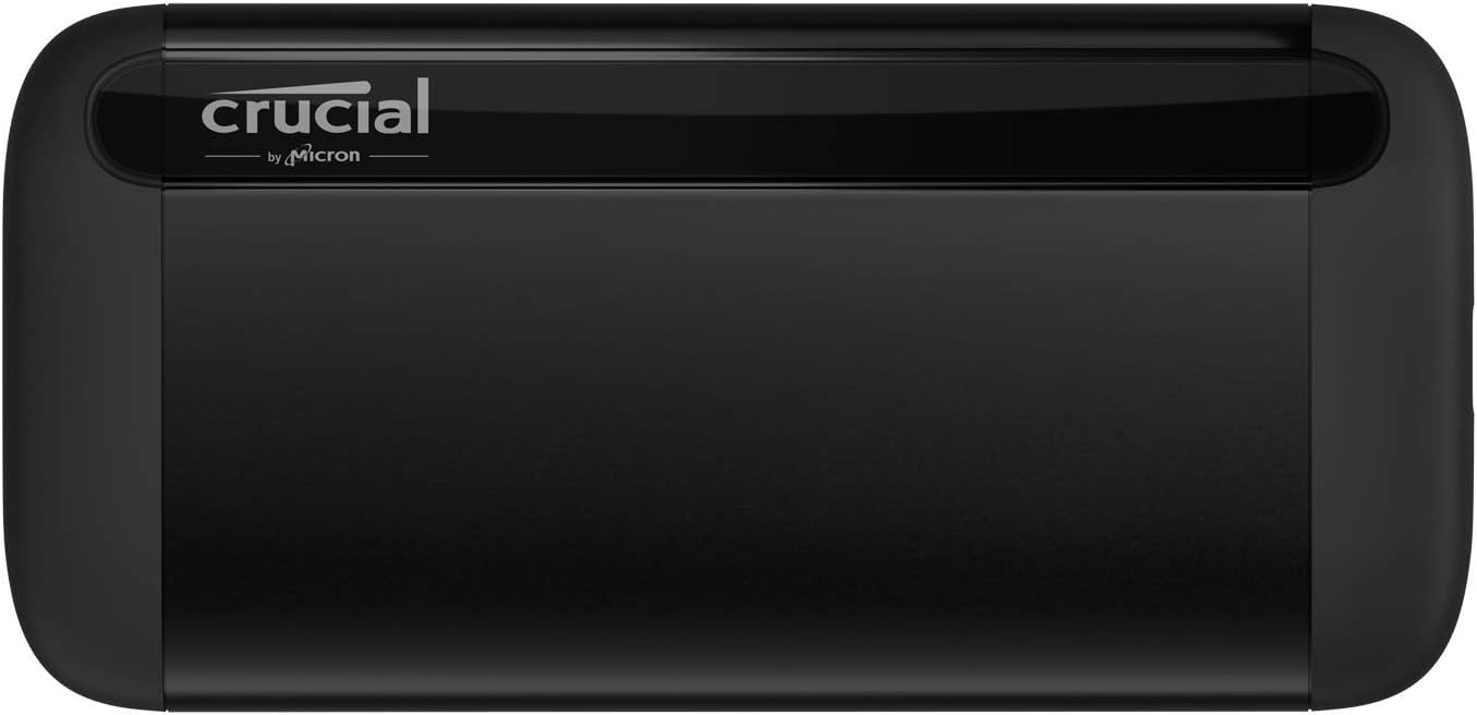Crucial X8 1000GB Portable SSD,Black,1TB