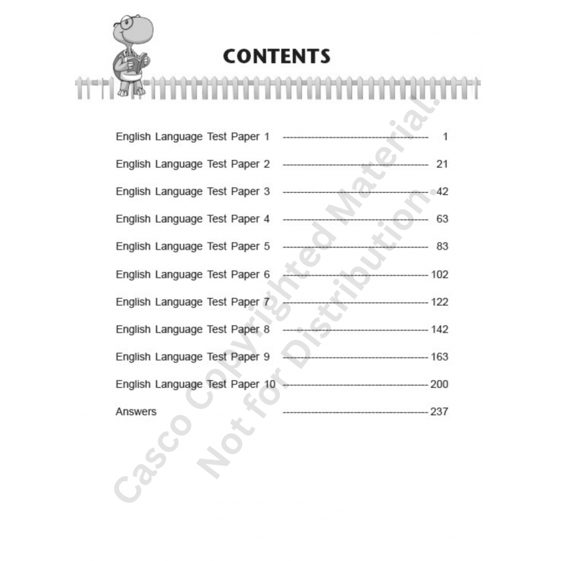 Primary 5 English 10 Class Tests